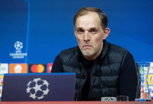 Football, Men, 2023 2024 season, Champions League quarter-final, second leg , FC Bayern Munich Arsenal London, Coach Thomas Tuchel Bayern Munich , 17 04 2024, Copyright: xMatthiasxKochx