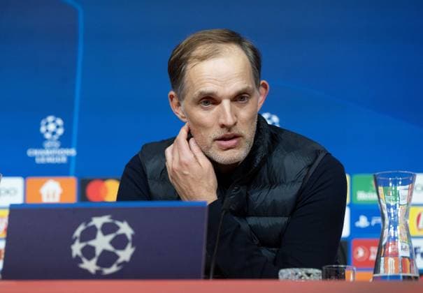 Football, Men, 2023 2024 season, Champions League quarter-final, second leg , FC Bayern Munich Arsenal London, Coach Thomas Tuchel Bayern Munich , 17 04 2024, Copyright: xMatthiasxKochx