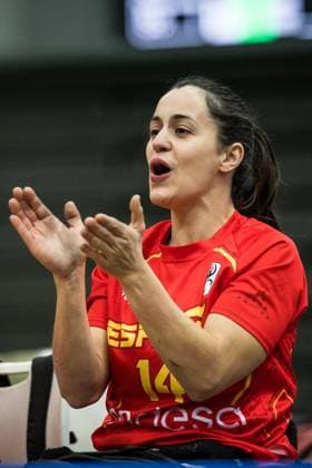 2024 IWBF Womens Repechage Spain Canada 18 04 2024 Laura Ugarte Spain, 14 cheers 2024 IWBF Womens Repechage Spain Canada Asue Arena, Osaka Copyright: xBEAUTIFULxSPORTS Wunderlx