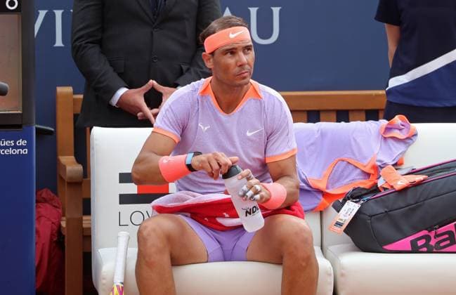 Barcelona Open Banc Sabadell 2024 - Day Three Rafael Nadal is playing against Alex de Minaur in the round of 32 at the Barcelona Open Banc Sabadell, 71st Conde de Godo Trophy, at the Real Club de Tennis Barcelona 1899, in Barcelona, Spain, on April 17, 2024. Barcelona Barcelona Spain  Copyright: xUrbanandsportx originalFilename:urbanandsport-barcelon240417_nphAM.jpg