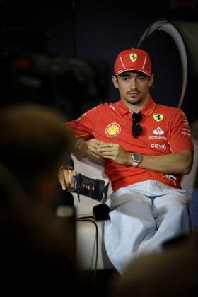 LECLERC Charles (mco), Scuderia Ferrari SF-24, portrait during the Formula 1 Lenovo Chinese Grand Prix 2024, 5th round of the 2024 Formula One World Championship, WM, Weltmeisterschaft from April 19 to 21, 2024 on the Shanghai International Circuit, in Shanghai, China - F1 - CHINESE GRAND PRIX 2024 DPPI Panoramic  01269