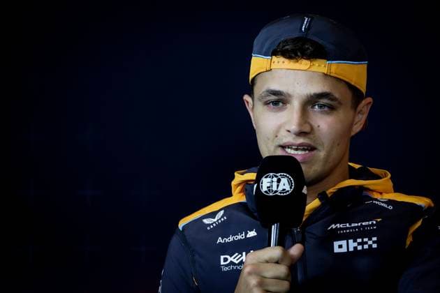 NORRIS Lando (gbr), McLaren F1 Team MCL38, portrait press conference, PK, Pressekonferenz during the Formula 1 Lenovo Chinese Grand Prix 2024, 5th round of the 2024 Formula One World Championship, WM, Weltmeisterschaft from April 19 to 21, 2024 on the Shanghai International Circuit, in Shanghai, China - F1 - CHINESE GRAND PRIX 2024 DPPI Panoramic 01230