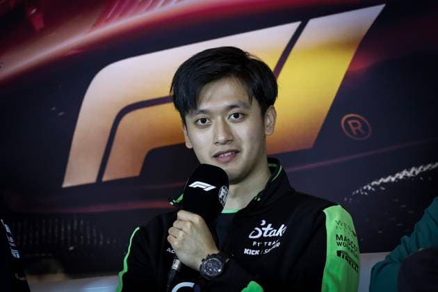 ZHOU Guanyu (chi), Stake F1 Team Kick Sauber C44, portrait press conference, PK, Pressekonferenz ZHOU Guanyu (chi), Stake F1 Team Kick Sauber C44, portrait, during the Formula 1 Lenovo Chinese Grand Prix 2024, 5th round of the 2024 Formula One World Championship, WM, Weltmeisterschaft from April 19 to 21, 2024 on the Shanghai International Circuit, in Shanghai, China - F1 - CHINESE GRAND PRIX 2024 DPPI Panoramic 01193