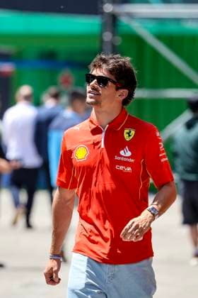 LECLERC Charles (mco), Scuderia Ferrari SF-24, portrait during the Formula 1 Lenovo Chinese Grand Prix 2024, 5th round of the 2024 Formula One World Championship, WM, Weltmeisterschaft from April 19 to 21, 2024 on the Shanghai International Circuit, in Shanghai, China - F1 - CHINESE GRAND PRIX 2024 DPPI Panoramic  00267