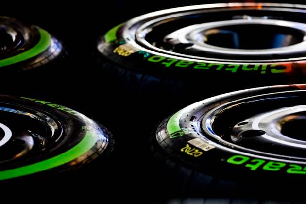 tyres, pneus, tyre, pneu, during the Formula 1 Lenovo Chinese Grand Prix 2024, 5th round of the 2024 Formula One World Championship, WM, Weltmeisterschaft from April 19 to 21, 2024 on the Shanghai International Circuit, in Shanghai, China - F1 - CHINESE GRAND PRIX 2024 DPPI Panoramic 00145