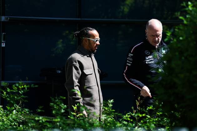 HAMILTON Lewis (gbr), Mercedes AMG F1 Team W15, portrait during the Formula 1 Lenovo Chinese Grand Prix 2024, 5th round of the 2024 Formula One World Championship, WM, Weltmeisterschaft from April 19 to 21, 2024 on the Shanghai International Circuit, in Shanghai, China - F1 - CHINESE GRAND PRIX 2024 DPPI Panoramic  240418_R05_CHINA_DP_240418_R05_CHINA_FG_24200
