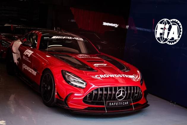 The FIA Mercedes-AMG GT Black Series Safety Car during the Formula 1 Lenovo Chinese Grand Prix 2024, 5th round of the 2024 Formula One World Championship, WM, Weltmeisterschaft from April 19 to 21, 2024 on the Shanghai International Circuit, in Shanghai, China - F1 - CHINESE GRAND PRIX 2024 DPPI Panoramic  240418_R05_CHINA_DP_240418_R05_CHINA_FG_13370