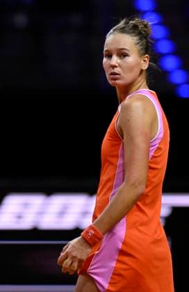 Veronika Kudermetova RUS Tennis Ladies Porsche Cup Porsche Tennis Grand Prix GP Stuttgart 2024 Porsche Arena 18 04 2024 DFL REGULATIONS PROHIBIT ANY USE OF PHOTOGRAPHS AS IMAGE SEQUENCES AND OR QUASI VIDEO Porsche Tennis Grand Prix GP Stuttgart 2024