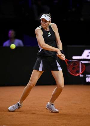 Elena Rybakina KAZ Action Tennis Ladies Porsche Cup Porsche Tennis Grand Prix GP Stuttgart 2024 Porsche Arena 18 04 2024 DFL REGULATIONS PROHIBIT ANY USE OF PHOTOGRAPHS AS IMAGE SEQUENCES AND OR QUASI VIDEO Porsche Tennis Grand Prix GP Stuttgart 2024