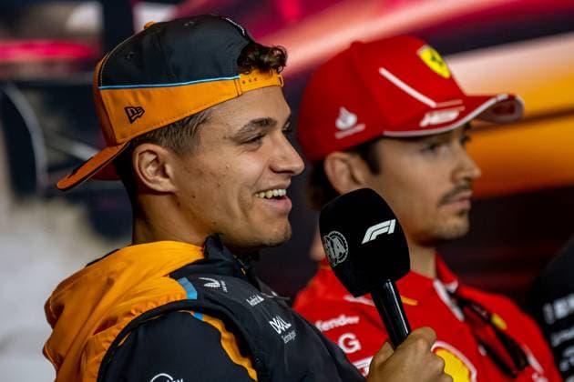 SHANGHAI, CHINA: Lando Norris, racing for the McLaren F1 team during the 2024 Formula 1 Chinese Grand Prix at the Shanghai International Circuit in Shanghai, China