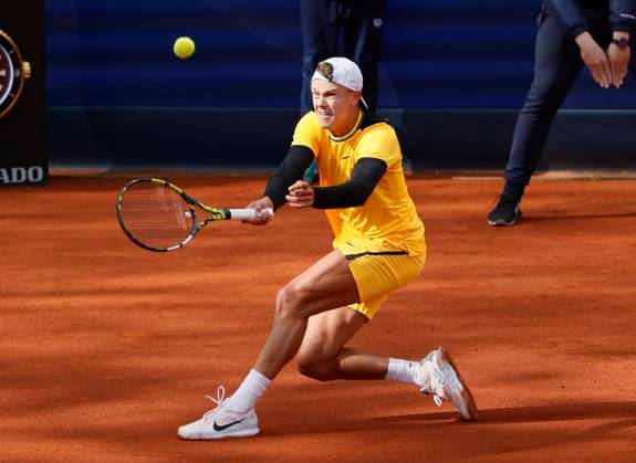 18 04 2024, BMW Open 2024, MTTC Iphitos Munich , Tennis, Sport, in the picture Holger Rune DEN