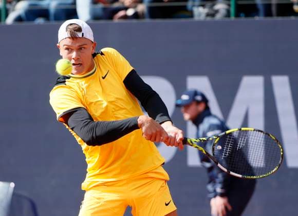 18 04 2024, BMW Open 2024, MTTC Iphitos Munich , Tennis, Sport, in the picture Holger Rune DEN