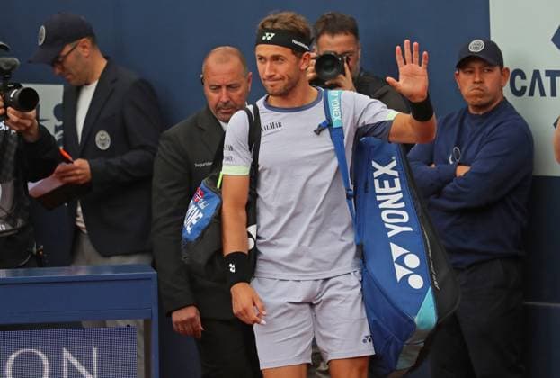 Barcelona Open Banc Sabadell 2024 - Day Four Casper Ruud is playing against Jordan Thompson in the round of 16 of the Barcelona Open Banc Sabadell, 71st Conde de Godo Trophy, at the Real Club de Tennis Barcelona 1899, in Barcelona, Spain, on April 18, 2024. Barcelona Barcelona Spain Copyright: xUrbanandsportx originalFilename:urbanandsport-barcelon240418_npfuD