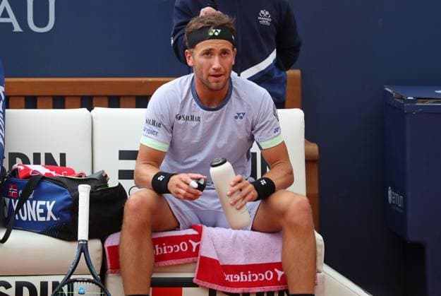 Barcelona Open Banc Sabadell 2024 - Day Four Casper Ruud is playing against Jordan Thompson in the round of 16 of the Barcelona Open Banc Sabadell, 71st Conde de Godo Trophy, at the Real Club de Tennis Barcelona 1899, in Barcelona, Spain, on April 18, 2024. Barcelona Barcelona Spain Copyright: xUrbanandsportx originalFilename:urbanandsport-barcelon240418_nphUt