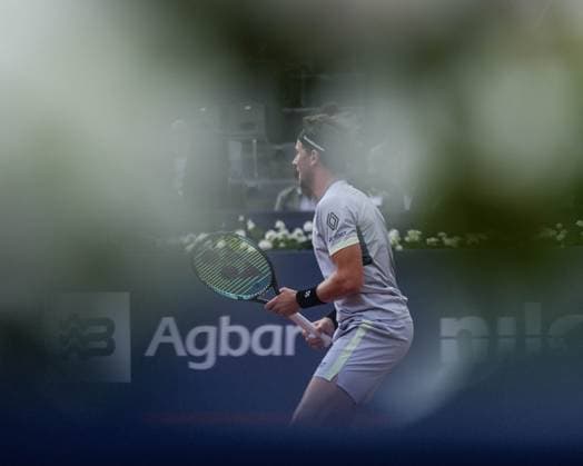 April 18, 2024, Barcelona, Barcelona, Spain: Casper Ruud of Norway and Jordan Thompson of Australia during the third round of Barcelona Open Banc Sabadell Trofeo Conde de Godo on April 18, 2024 in Barcelona, Spain. Tennis 2024: Barcelona Open - ZUMArd r 20240418_spo_s316_026 Copyright: xMartixSeguraxRamonedax