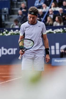 April 18, 2024, Barcelona, Barcelona, Spain: Casper Ruud of Norway and Jordan Thompson of Australia during the third round of Barcelona Open Banc Sabadell Trofeo Conde de Godo on April 18, 2024 in Barcelona, Spain. Tennis 2024: Barcelona Open - ZUMArd r 20240418_spo_s316_024 Copyright: xMartixSeguraxRamonedax