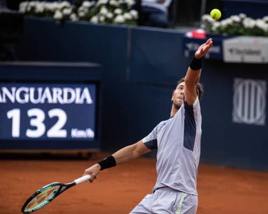 April 18, 2024, Barcelona, Barcelona, Spain: Casper Ruud of Norway and Jordan Thompson of Australia during the third round of Barcelona Open Banc Sabadell Trofeo Conde de Godo on April 18, 2024 in Barcelona, Spain. Tennis 2024: Barcelona Open - ZUMArd r 20240418_spo_s316_054 Copyright: xMartixSeguraxRamonedax