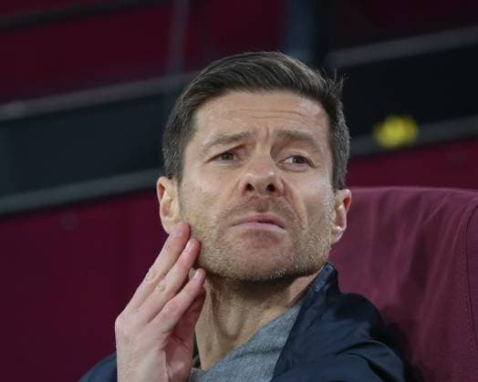 UEFA Europa League Quarter-Final West Ham United v Bayer 04 Leverkusen Xabi Alonso Manager of Bayer Leverkusen, during the UEFA Europa League Quarter-Final match West Ham United vs Bayer 04 Leverkusen at London Stadium, London, United Kingdom, 18th April 2024 (Photo by Gareth Evans News Images) London London Stadium United Kingdom Copyright: xGarethxEvans NewsxImagesx