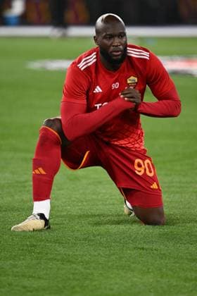 Football Europa League match - AS Roma vs AC Milan Romelu Lukaku of A.S. Roma during the UEFA Europa League Quarter-final second Leg match, between A.S. Roma vs A.C. Milan at the Olympic Stadium on April 18, 2024 in Rome, Italy. Rome Italy  Copyright: xIPAxSport ABACAx