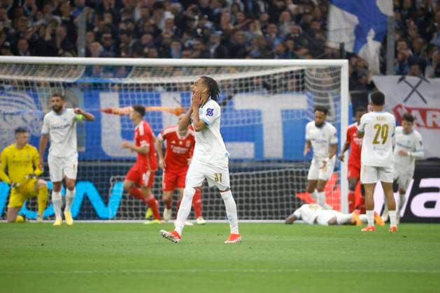 Football : Europa Ligue PHOTOPQR LA PROVENCE PENNANT Franck ; Marseille ; 18 04 2024 ; Football : Europa Ligue (Ligue Europa) UEFA Quart de finale retour Match Olympique de Marseille (OM) - SL Benfica au stade Vélodrome - 04 18 2024, Marseille, France LIGUE EUROPA Olympic Marseille VS benfica Marseille Marseille France  Copyright: xPHOTOPQR LAxPROVENCE MAXPPPxPENNANTxFranckx 20240418PVL7856 20240418PVL7856