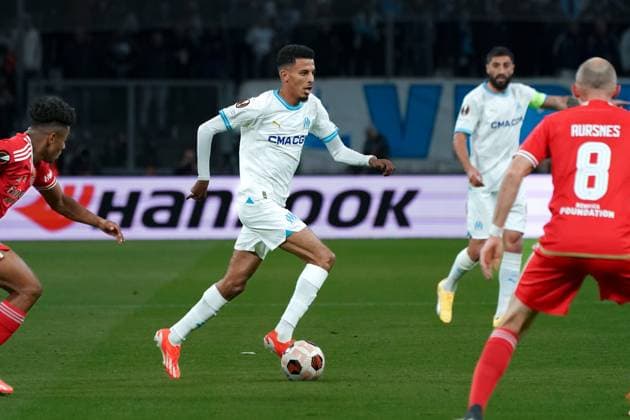 Azzedine Ounahi (Olympique de Marseille) FOOTBALL : Olympique de Marseille vs SL Benfica - Ligue Europa - Quart de finale retour - Marseille - 18 04 2024 NorbertScanella Panoramic 