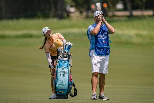 April 18, 2024, The Woodlands, Texas, USA: MINJEE LEE on the 10th fairway during Round 1 of The Chevron Championship at The Club at Carlton Woods on April 18, 2024, in The Woodlands, Texas. The Woodlands USA - ZUMAp213 20240418_znp_p213_007 Copyright: xLynnxPenningtonx