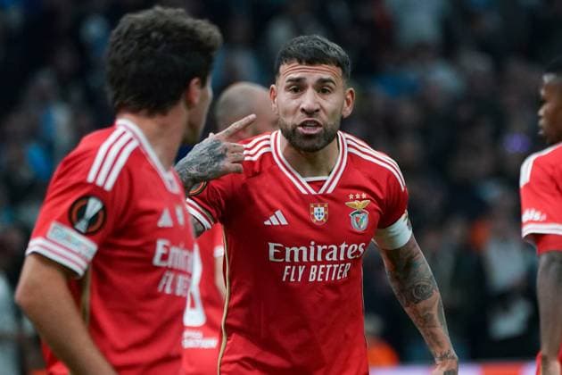 Nicolas Otamendi (SL Benfica) FOOTBALL : Olympique de Marseille vs SL Benfica - Ligue Europa - Quart de finale retour - Marseille - 18 04 2024 NorbertScanella Panoramic 