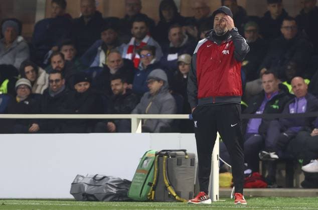 Liverpool manager Jurgen Klopp shows a look of dejection Atalanta v Liverpool, UEFA Europa League, Quarter Final, Second Leg, Football, Gewiss Stadium, Bergamo, Italy - 18 Apr 2024 EDITORIAL USE ONLY No use with unauthorised audio, video, data, fixture lists, club league logos or live services. Online in-match use limited to 120 images, no video emulation. No use in betting, games or single club league player publications.  Copyright: xKieranxMcManus Shutterstockx 14438415bz