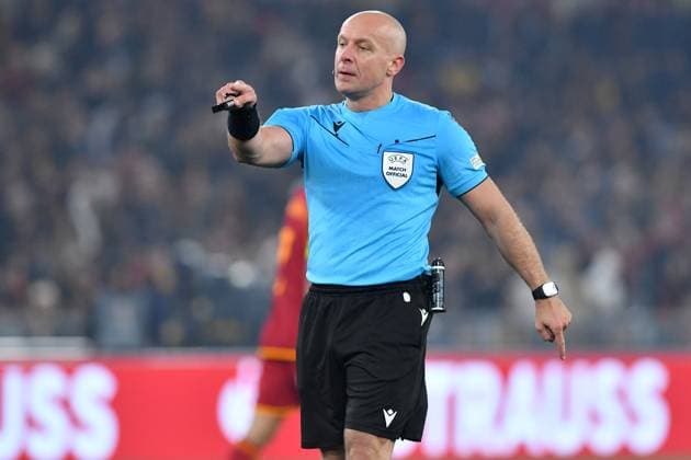 Soccer, Europa League match AS Roma v Milan Referee Szymon Marciniak, during the Uefa Europa League quarter final second leg match AS Roma v Milan at Olimpico stadium in Rome, Italy, 18th April, 2024. Imago-Images Emmefoto Copyright: xImago-Images Emmefotox
