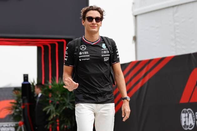 RUSSELL George (gbr), Mercedes AMG F1 Team W15, portrait during the Formula 1 Lenovo Chinese Grand Prix 2024, 5th round of the 2024 Formula One World Championship, WM, Weltmeisterschaft from April 19 to 21, 2024 on the Shanghai International Circuit, in Shanghai, China - F1 - CHINESE GRAND PRIX 2024 DPPI Panoramic  240419_R05_CHINA_DP__A6A7198
