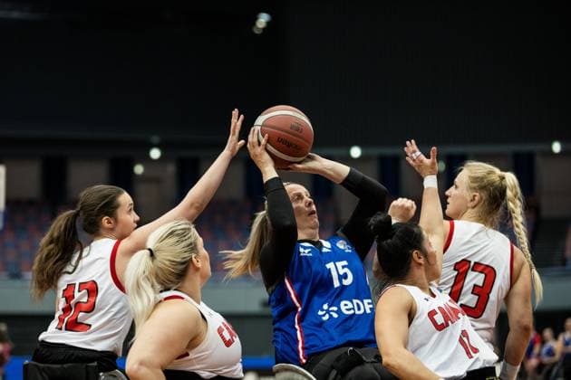 Wheelchair basketball, women, IWBF Paralympics Qualifier, Canada - France