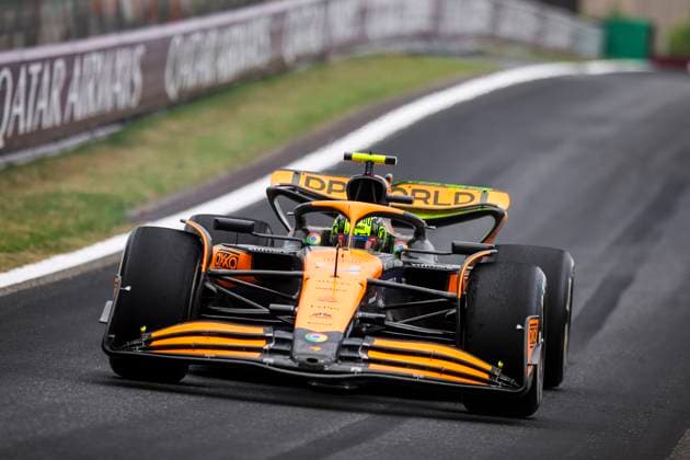 04 NORRIS Lando (gbr), McLaren F1 Team MCL38, action during the Formula 1 Lenovo Chinese Grand Prix 2024, 5th round of the 2024 Formula One World Championship, WM, Weltmeisterschaft from April 19 to 21, 2024 on the Shanghai International Circuit, in Shanghai, China - F1 - CHINESE GRAND PRIX 2024 DPPI Panoramic  240419_R05_CHINA_DP_XB3_0957