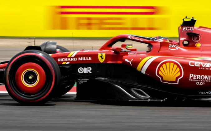 (240419) -- SHANGHAI, April 19, 2024 -- Ferrari s driver Charles Carlos Sainz of Spain competes during the first practice session of the Formula 1 Chinese Grand Prix at the Shanghai International Circuit in east China s Shanghai, on April 19, 2024. ) (SP)CHINA-SHANGHAI-FORMULA 1-GRAND PRIX HexChangshan 