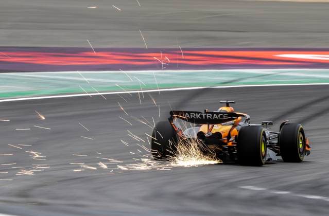 (240419) -- SHANGHAI, April 19, 2024 -- McLaren s British driver Lando Norris competes during the Sprint Qualifying of Chinese Formula One Grand Prix at the Shanghai International Circuit in Shanghai, China, on April 19, 2024. ) (SP)CHINA-SHANGHAI-F1-GRAND PRIX-SPRINT QUALIFYING HexChangshan 