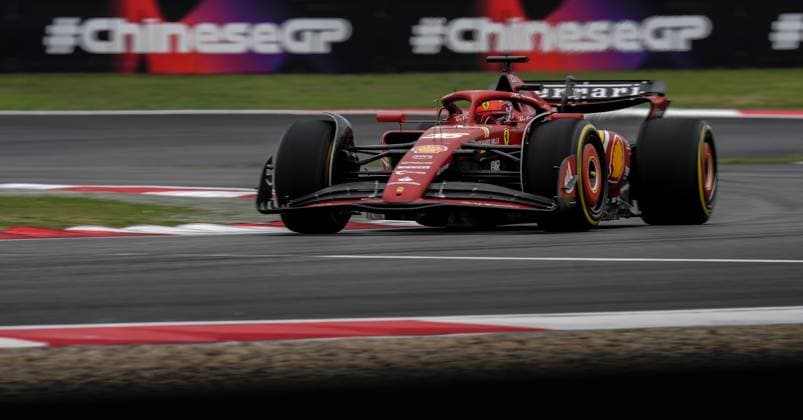 (240419) -- SHANGHAI, April 19, 2024 -- Ferrari driver Charles Leclerc of Monaco competes during the Sprint Qualifying of Chinese Formula One Grand Prix at the Shanghai International Circuit in Shanghai, China, on April 19, 2024. ) (SP)CHINA-SHANGHAI-F1-GRAND PRIX-SPRINT QUALIFYING XiaxYifang 