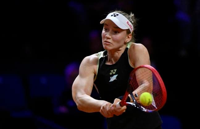 Elena Rybakina KAZ Action Tennis Ladies Porsche Cup Porsche Tennis Grand Prix GP Stuttgart 2024 Porsche Arena 19 04 2024 DFL REGULATIONS PROHIBIT ANY USE OF PHOTOGRAPHS AS IMAGE SEQUENCES AND OR QUASI VIDEO Porsche Tennis Grand Prix GP Stuttgart 2024