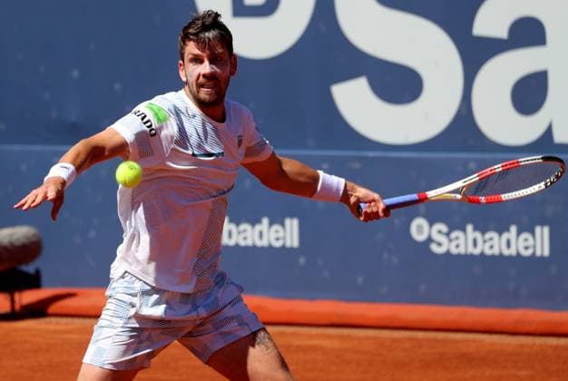 Barcelona Open Banc Sabadell 2024 Cameron Norrie is playing against Tomas Martin Etcheverry in the quarterfinals of the Barcelona Open Banc Sabadell, 71st Conde de Godo Trophy, at the Real Club de Tennis Barcelona 1899, in Barcelona, Spain, on April 19, 2024. Barcelona Spain  Copyright: xUrbanandsportx originalFilename:urbanandsport-barcelon240419_npWjv.jpg