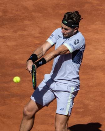 April 19, 2024, Barcelona, Barcelona, Spain: Casper Ruud of Norway during the quarter finals of Barcelona Open Banc Sabadell Trofeo Conde de Godo on April 19, 2024 in Barcelona, Spain. Tennis 2024: Barcelona Open - ZUMABarc 20240419_spo_s316_001 Copyright: xMartixSeguraxRamonedax