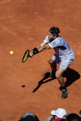 April 19, 2024, Barcelona, Barcelona, Spain: Casper Ruud of Norway during the quarter finals of Barcelona Open Banc Sabadell Trofeo Conde de Godo on April 19, 2024 in Barcelona, Spain. Tennis 2024: Barcelona Open - ZUMABarc 20240419_spo_s316_003 Copyright: xMartixSeguraxRamonedax