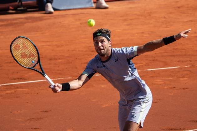 April 19, 2024, Barcelona, Barcelona, Spain: Casper Ruud of Norway during the quarter finals of Barcelona Open Banc Sabadell Trofeo Conde de Godo on April 19, 2024 in Barcelona, Spain. Tennis 2024: Barcelona Open - ZUMABarc 20240419_spo_s316_036 Copyright: xMartixSeguraxRamonedax