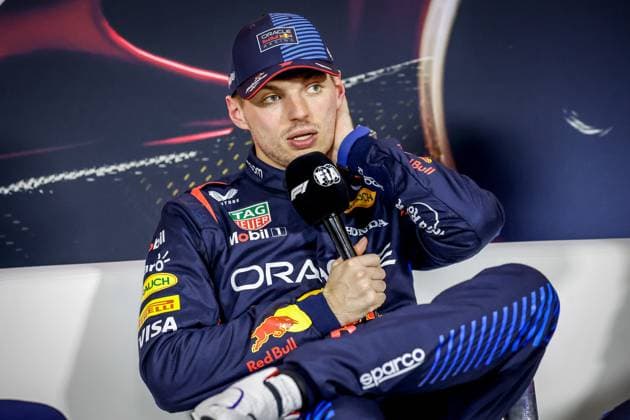 VERSTAPPEN Max (ned), Red Bull Racing RB20, portrait press conference, PK, Pressekonferenz Sprint Race during the Formula 1 Lenovo Chinese Grand Prix 2024, 5th round of the 2024 Formula One World Championship, WM, Weltmeisterschaft from April 19 to 21, 2024 on the Shanghai International Circuit, in Shanghai, China - F1 - CHINESE GRAND PRIX 2024 DPPI Panoramic 06161