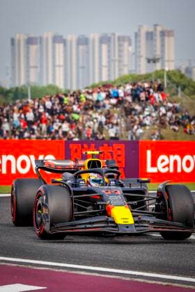 11 PEREZ Sergio (mex), Red Bull Racing RB20, action during the Formula 1 Lenovo Chinese Grand Prix 2024, 5th round of the 2024 Formula One World Championship, WM, Weltmeisterschaft from April 19 to 21, 2024 on the Shanghai International Circuit, in Shanghai, China - F1 - CHINESE GRAND PRIX 2024 DPPI Panoramic  08855