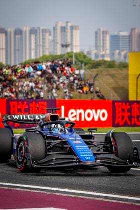 23 ALBON Alexander (tha), Williams Racing FW45, action during the Formula 1 Lenovo Chinese Grand Prix 2024, 5th round of the 2024 Formula One World Championship, WM, Weltmeisterschaft from April 19 to 21, 2024 on the Shanghai International Circuit, in Shanghai, China - F1 - CHINESE GRAND PRIX 2024 DPPI Panoramic  08824
