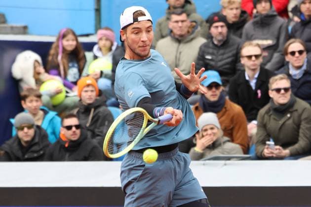 Jan Lennard Struff GER wins the match against Felix Auger Aliassime and reaches the final, Tennis BMW Open 2024 Munich 20 04 2024 PHOTO Mladen Lackovic LakoPress