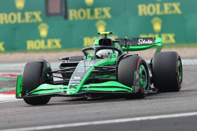 (240420) -- SHANGHAI, April 20, 2024 -- Kick Sauber s Chinese driver Zhou Guanyu competes during the qualifying session of Chinese Formula One Grand Prix at the Shanghai International Circuit in Shanghai, China, on April 20, 2024. ) (SP)CHINA-SHANGHAI-F1-GRAND PRIX-QUALIFYING (CN) WangxXiang 