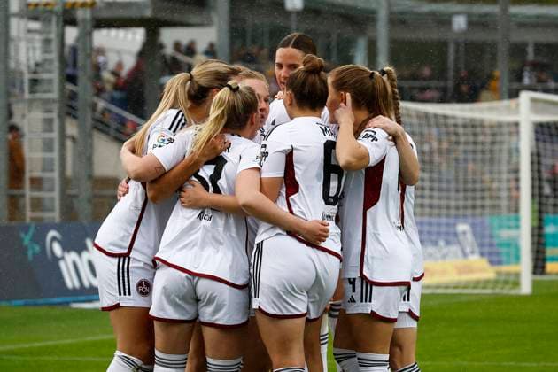 20 04 2024, xavx, Fussball 1 Bundesliga Damen, Eintracht Frankfurt Frauen 1 FC Nürnberg emspor, v l Jessica May 1 FC Nürnberg celebrate the goal, Der Torjubel zum 0 1 DFL DFB REGULATIONS PROHIBIT ANY USE OF PHOTOGRAPHS as IMAGE SEQUENCES and or QUASI VIDEO Frankfurt am Main