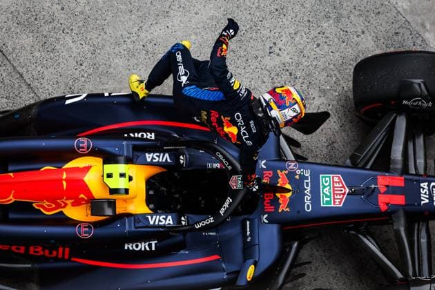 PEREZ Sergio (mex), Red Bull Racing RB20, portrait during the Formula 1 Lenovo Chinese Grand Prix 2024, 5th round of the 2024 Formula One World Championship, WM, Weltmeisterschaft from April 19 to 21, 2024 on the Shanghai International Circuit, in Shanghai, China - F1 - CHINESE GRAND PRIX 2024 DPPI Panoramic  240420_R05_CHINA_DP_FGOO0532