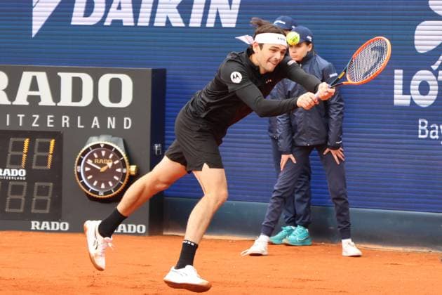 Taylor Fritz USA on the ball Tennis BMW Open 2024 Munich 19 04 2024 PHOTO Mladen Lackovic LakoPress