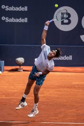 April 20, 2024, Barcelona, Barcelona, Spain: Tomas Etcheverry of Argentina during the semifinals of Barcelona Open Banc Sabadell Trofeo Conde de Godo on April 20, 2024 in Barcelona, Spain. Barcelona Spain - ZUMAs316 20240420_znp_s316_019 Copyright: xMartixSeguraxRamonedax