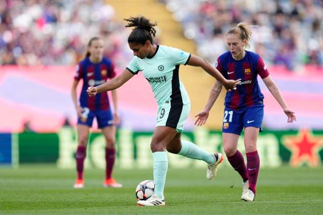 FC Barcelona, Barca v Chelsea FC Women: Semi-final First Leg - UEFA Women s Champions League Catarina Macario of Chelsea and USA during the UEFA Women s Champions League 2023 24 semi-final Leg One match between FC Barcelona and Chelsea FC at on April 20, 2024 in Barcelona, Spain. Barcelona Spain  Copyright: xJosexBretonx originalFilename:breton-fcbarcel240420_nptVb.jpg
